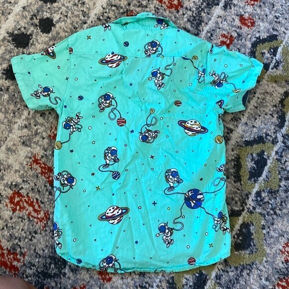 Boys Space Button Up Shirt size 4 - Picture 4 of 4